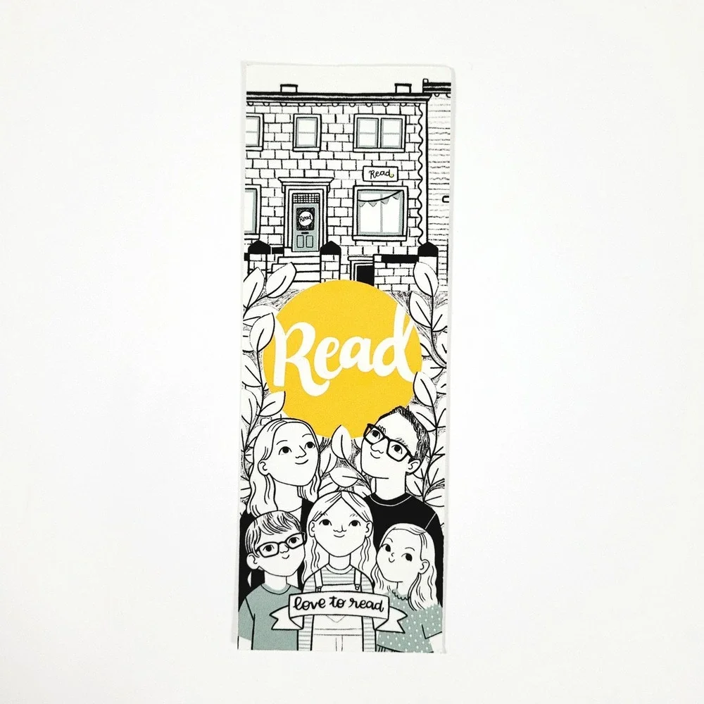 2019 READ paperboard Bookmark promotional bookstore bookshop promo- Holmfirth UK